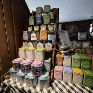 stacks of coffee roasters