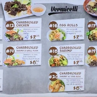 ramen and noodles, menu