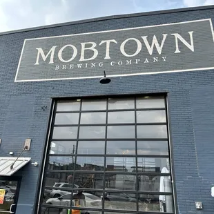 the front of the building