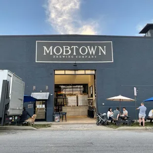 the outside of the building