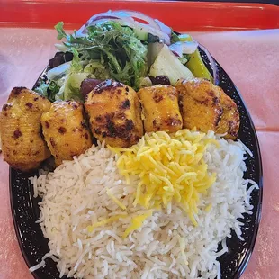 Joojeh kabob plate