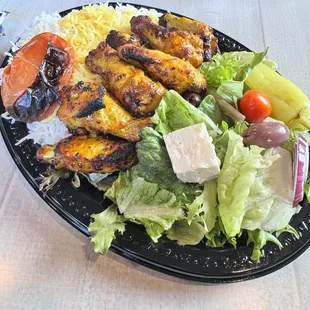 a plate of food