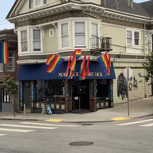 the corner of a street in san francisco