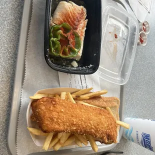 Baked fish and number 1 combo