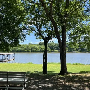 The view of the lake.