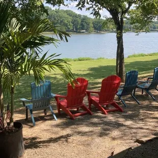 What a great place to sit and enjoy the food and view