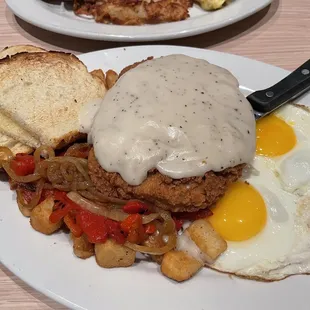 Chicken Fried Steak &amp; Eggs
