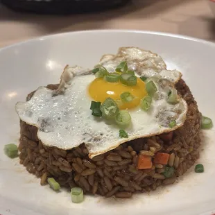 Fried rice and steak