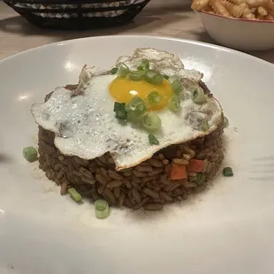 Fried rice and sirloin