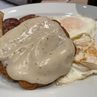 Chicken Fried Steak &amp; Eggs