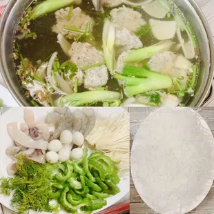 Lẩu chả cá khổ qua