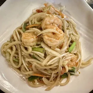 Stir-Fried Yaki Udon w/Shrimp