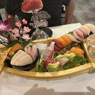 Sushi and Sushi &amp; Sashimi for Two