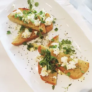 Lemon ricotta toast. Yummy.