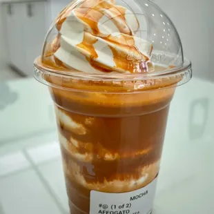 Milk based Thai Tea Affogato was also good!