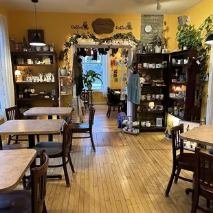 the inside of the shop