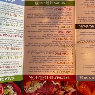 the menu