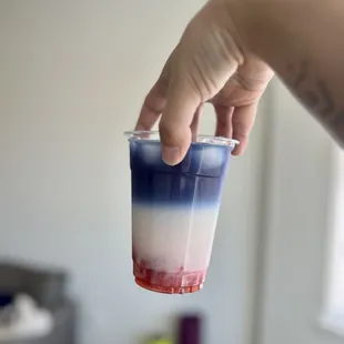 July 4th special - Butterfly pea horchata!