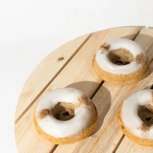Vanilla Chai mochi donuts!
