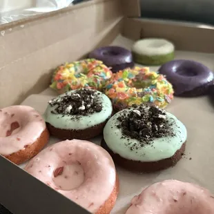 Strawberries N Cream, Mint Oreo, Fruity Pebbles, Ube, Coconut Pandan