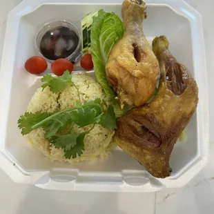 chicken wings and fried chicken, food