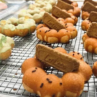Thai Tea &amp; Honey Dew Mochi Donuts