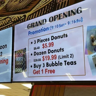 Grand opening special