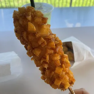 Half &amp; half corndog potato