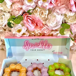 3 Mochi donuts minimum at $8.