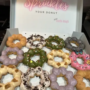 A Box of 12 Mochi Donuts