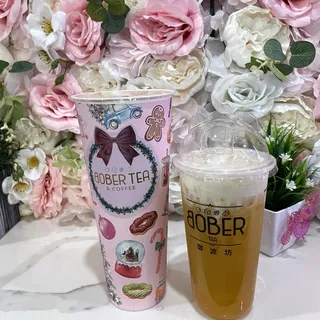 Thai Tea Creme Brulee. *Allergens Milk