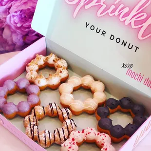 a box of assorted donuts