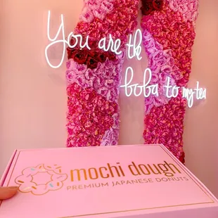 We loved the flower wall!