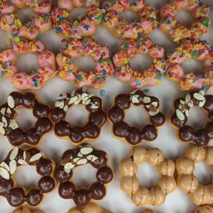 a tray of mickey mouse pretzels