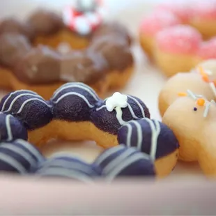 Mochi Donuts - Ube, Original, Strawberry, and Chocolate (Halloween edition)