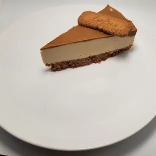 a slice of cheesecake on a plate