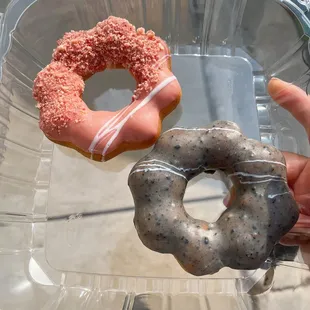 Strawberry and black sesame