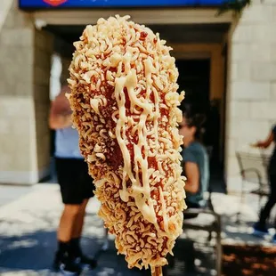 The half mozzarella half dog ramen