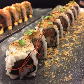 Salmon and Soft Shell Crab Roll
