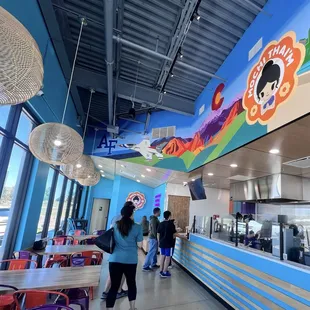 Mural with Front Range Mountains and AF Jet