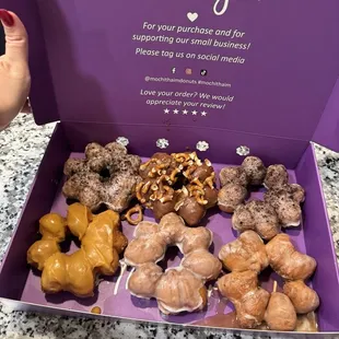 Cookies n Creme donuts, pumpkin, glazed