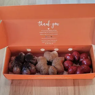 Oreo, churro, and cherry limeade donuts