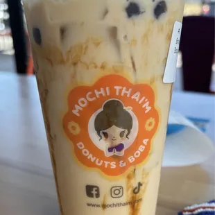 Brown sugar boba tea
