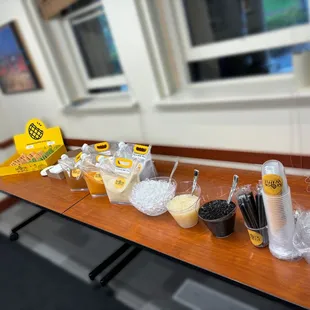 Self Serve Boba Bar &amp; Mochi Waffle Box