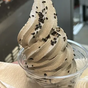 Black Sesame soft serve