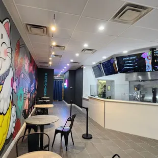 the interior of a restaurant