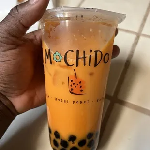Thai Tea non blended..Boba - meh it&apos;s ok ( shrugs ) it&apos;s what&apos;s expected
