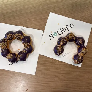 Ube coconut mocho donut