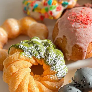 a variety of donuts