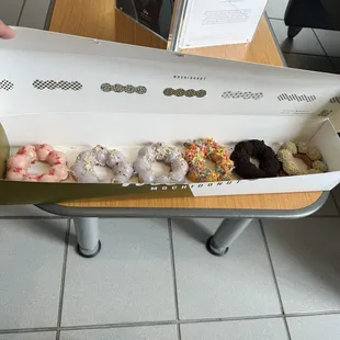 Assortment of mochi donuts